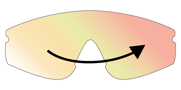 spare lens Flow, brown red Revo