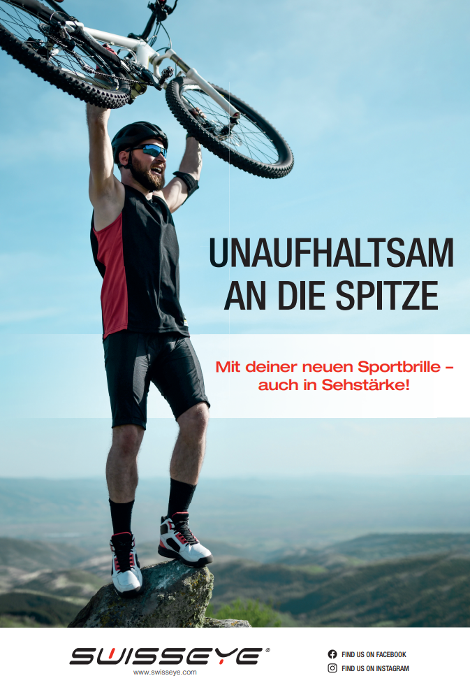 Poster Sehstärke Radsportler, DIN A4
